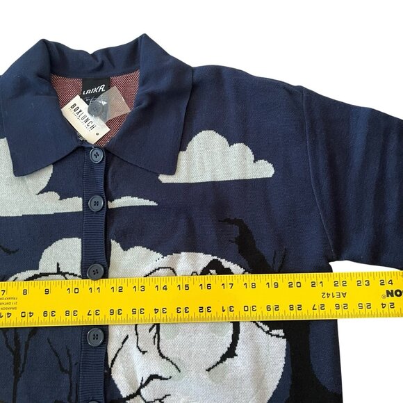 Coraline Clouds Scenic Women's Cardigan Size Medium - Picture 7 of 12